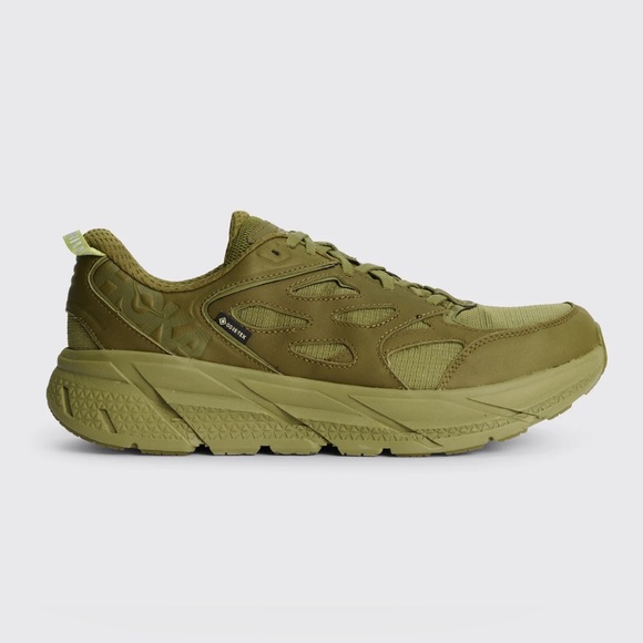 Hoka Other - HOKA Clifton L Gore Tex 'Avocado Green Moss' Running Shoes